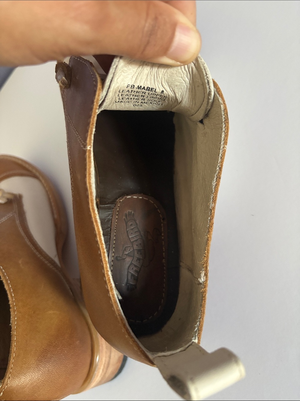 Freebird Mabel Two-Tone Leather Flat Loafer - Brown & Cream - Picture 5 of 6